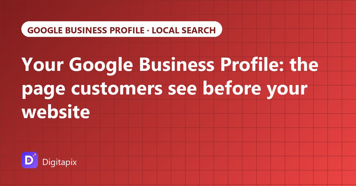 Cover image: Your Google Business Profile: the page customers see before your website